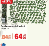 Gard ornamental lederă 180x90 cm