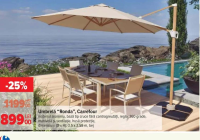 Carrefour Umbrelă Ronda 3.5x2.58m bej
