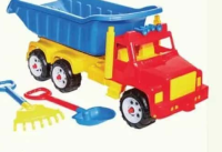 Camion Jumbo 100x33x38 cm, conține lopată și greblă