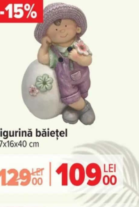 Magnesia Figurină băiețel 27x16x40 cm