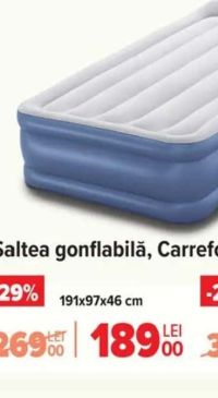 Carrefour Saltea gonflabilă 191x97x46 cm