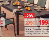 Carrefour Masă "Canbera" extensibilă 135/270x90x75 cm