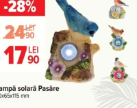 Lampă solară Pasăre 90x65x115 mm