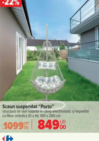 Scaun suspendat "Porto" 100 x 200 cm