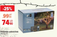 Instalație solară/Usb 480 Led Ac