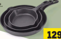 METRO Professional Set 3 tigăi fontă 480 - 1480 ml