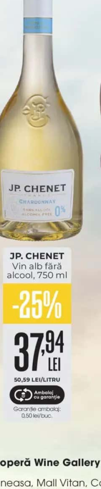 JP. CHENET Vin alb fără alcool 750 ml