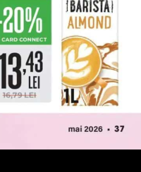 ALPRO Băutură vegetală din migdale barista, 1 litru