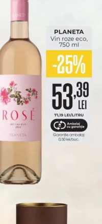 PLANETA Vin roze eco 750 ml