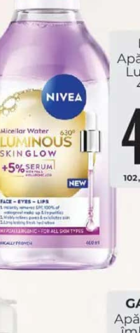 NIVEA Apă micelară Luminous 400 ml