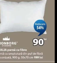 KRONBORG SVALIA pernă cu fibre 50x70 cm