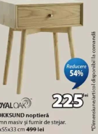 ROYAL OAK HOKKSUND noptieră 45x55x33 cm