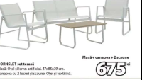 HORNSLET set terasă