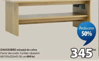 DAUGBJERG măsuță de cafea 60/100x120x45-56 cm