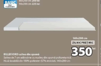 BASIC BILLEFJORD saltea din spumă 90x200 cm