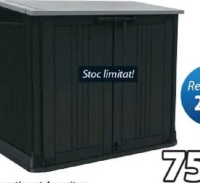 KRAMNITSE compartiment depozitare Plastic impermeabil cu protecție UV 132x114x72 cm