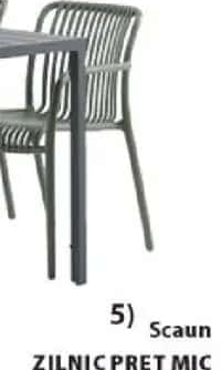 NABBEN scaun stivuibil Plastic cu protecție UV. Stivuibil.
