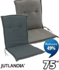 JUTLANDIA GUDHJEM pernă de grădină Pentru scaun cu spătar înalt 51x100x4 cm