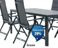 JUTLANDIA MYSEN scaun reglabil Aluminiu, textilină și spumă cu uscare rapidă