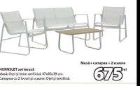HORNSLET set terasă