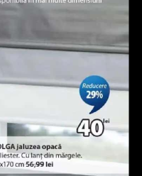 BOLGA jaluzea opacă 60x170 cm