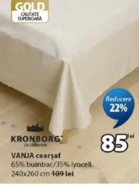 KRONBORG VANJA cearșaf 240x260 cm