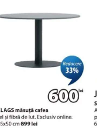 HELAGS măsuță cafea Ø85x50 cm