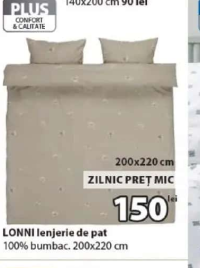 LONNI lenjerie de pat 200x220 cm
