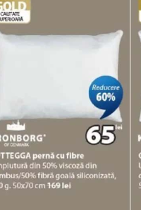 KRONBORG PUTTEGGA pernă cu fibre 50x70 cm
