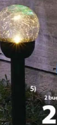 SVARTAND lampă solară Ø8x35 cm