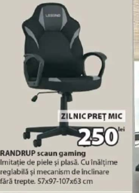 RANDRUP scaun gaming 57x97-107x63 cm