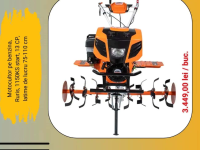 Ruris Motocultor pe benzina, 1150KS start, 13 CP, latime de lucru 75-110 cm
