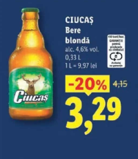 Ciucaș Bere blondă 0,33 L