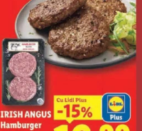 IRISH ANGUS Hamburger de vită 260 g