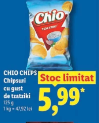 Chio Chips Chipsuri cu gust de tzatziki 125 g
