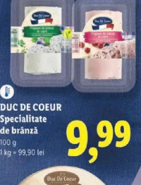 DUC DE COEUR Specialitate de brânză 100 g