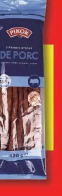PIKOK Cârnați sticks diverse sortimente 120g