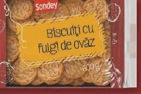 SONDEY Biscuiți cu fulgi de ovăz 525 g / 600 g