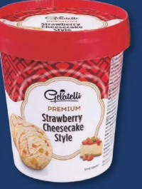 GELATELLI Înghețată premium Strawberry Cheesecake Style 500ml