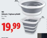 W5 Găleată / Lighean pliabil 9L / 10L 1buc.
