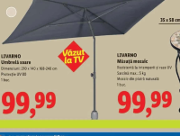 LIVARNO Umbrelă soare 210 x 140 x 168-248 cm