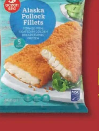 OCEAN SEA File de cod Alaska în panadă 800 g