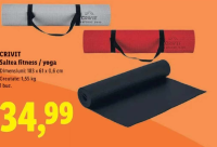 CRIVIT Saltea fitness / yoga 183x61x0.6cm
