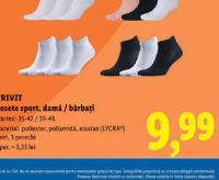 CRIVIT Șosete sport, damă / bărbați 3 perechi