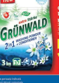 GRÜNWALD Detergent pudră 2 în 1 3 kg