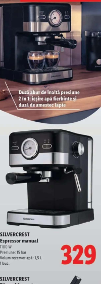 SILVERCREST Espressor manual 1100 W