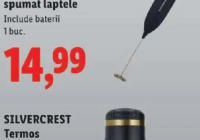 SILVERCREST Dispozitiv pentru spumat laptele include baterii