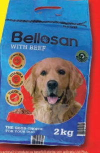 Bellosan Hrană uscată pentru câini, cu vită 2 kg