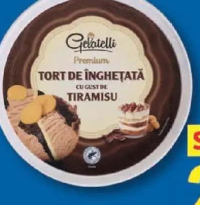 GELATELLI Tort de înghețată cu gust de Tiramisu 2L