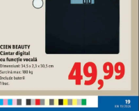 CIEN BEAUTY Cântar digital cu funcție vocală